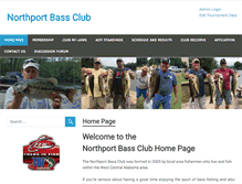 Tablet Screenshot of northportbassclub.com
